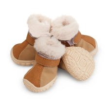 Warm Dog Snow Boots Winter Dog Shoes for Small Medium Dogs Puppies Dog Boots Paw Protectors with Anti-Slip Sole and Plush Lining