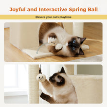 Multi-Level Cat Tree Tower with Sisal Scratching Posts Soft Padded Perch Large Cat Condo for Indoor Kitten Bed House Cat Toys