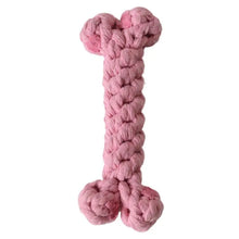 Dog Chew Toys Soft Cotton Bone Puppy Teeth Cleaning Toy 15.5cm/6.1 Inches Aggressive Chewers Dog Toy Pet Teeth Cleaning