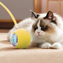 Cat Interactive Ball Toys USB Rechargeable Automatic Rolling Ball Funny Cat Toys Fast Rolling Ball for Indoor Cat Kitten