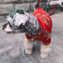 Pet Clothes Chinese New Year Dog Tang Suit For Dogs Cheongsam Winter Dog Coat Jacket Traditional Spring Festival Pet Costume