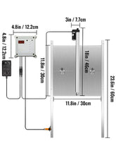 SucceBuy Automatic Chicken Coop Door Timer & Light Sensor W/2 Remote Controls Opening Farm 110-220V Chicken Pets Dog Door Opener