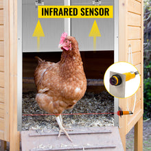 SucceBuy Automatic Chicken Coop Door Timer & Light Sensor W/2 Remote Controls Opening Farm 110-220V Chicken Pets Dog Door Opener
