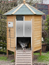 SucceBuy Automatic Chicken Coop Door Timer & Light Sensor W/2 Remote Controls Opening Farm 110-220V Chicken Pets Dog Door Opener