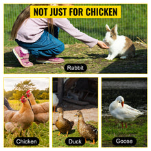 VEVOR Green/White Metal Chicken Coop Rabbit Run Enclosure Pen w/Waterproof and Sun-Proof Cover FarmPet Playpen Cage for Outdoor